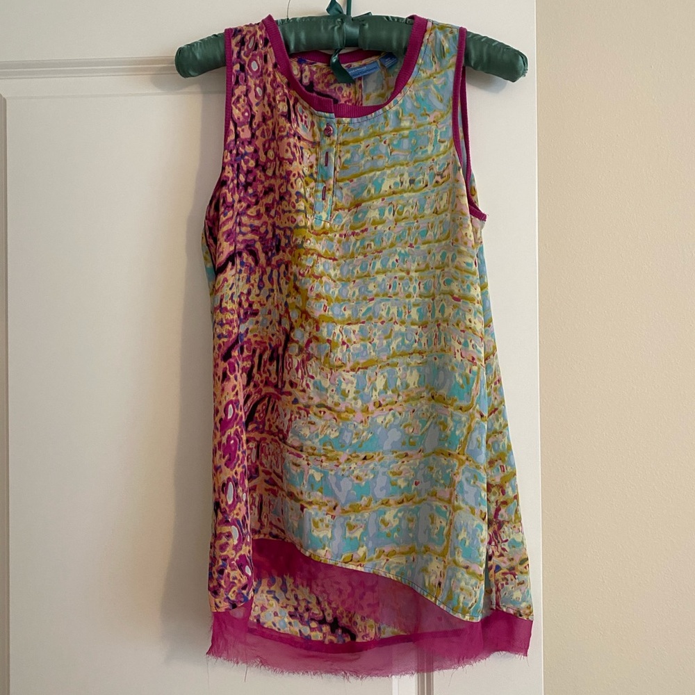 Simply Vera Wang tunic abstract print tunic